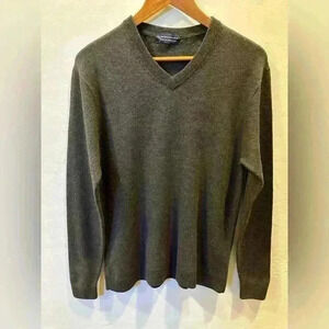 HART SCHAFFNER MARX WOMEN’S CASUAL SWEATER 100%  MERINO WOOL BROWN XL #preppy